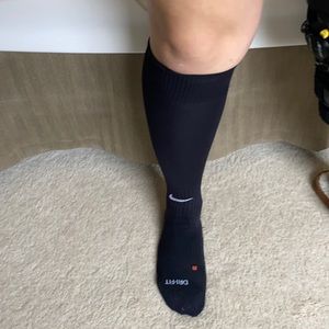 Black Nike soccer socks